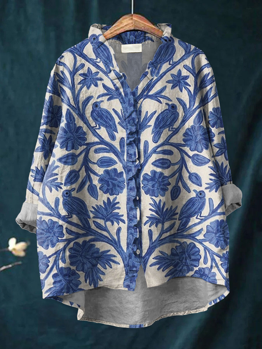 Jasmine - Elegant Bloom Blouse-15542206660981-Mirella Fiore