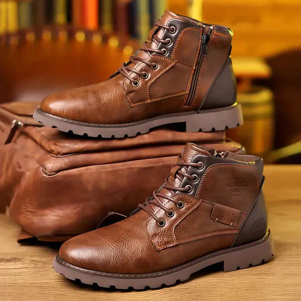 Jethro - Lace-up Boots in Durable Leather-15550769693045-Mirella Fiore