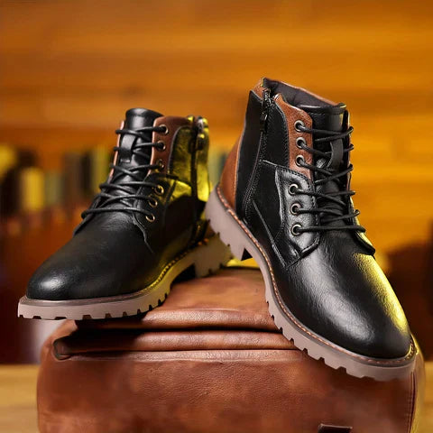 Jethro - Lace-up Boots in Durable Leather-15550769693045-Mirella Fiore