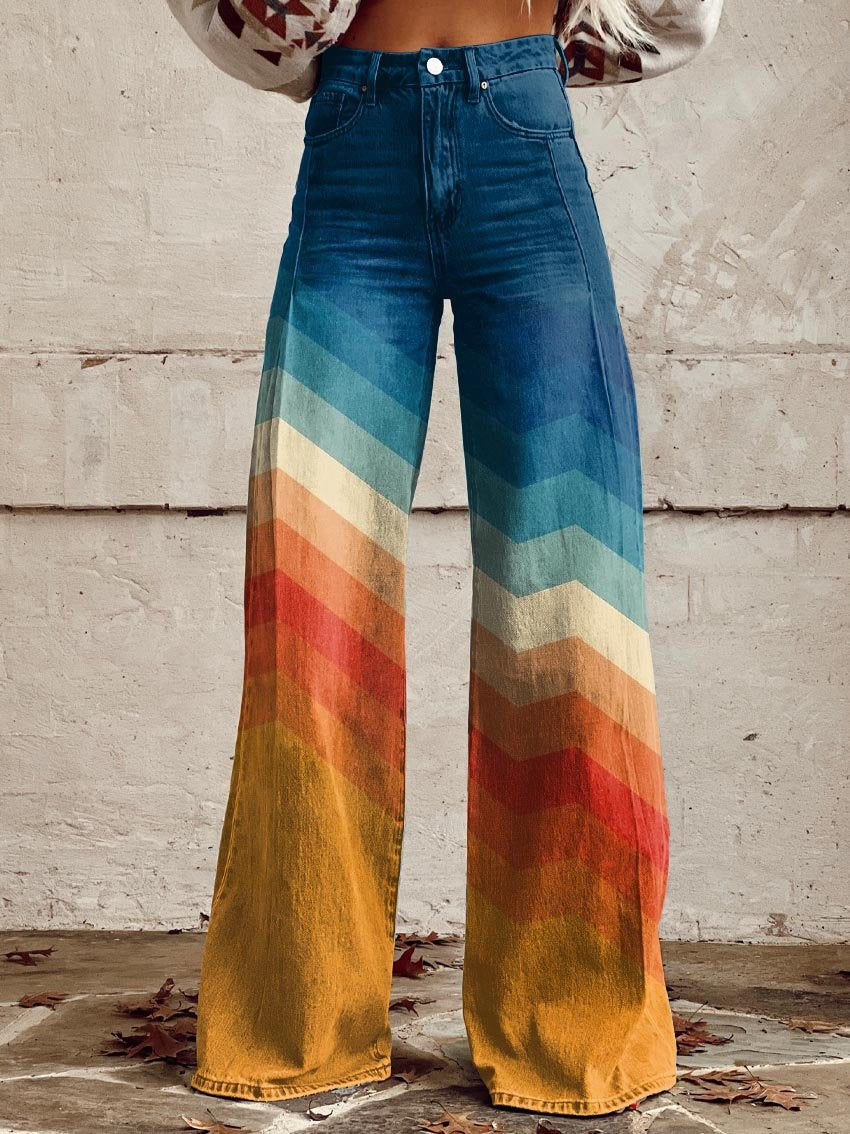 Jodie - Sunset Chevron Wide-Leg pants-15531073765749-Mirella Fiore