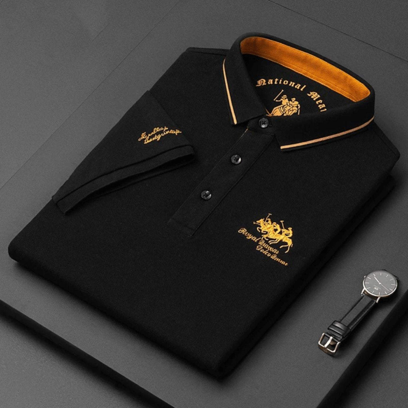 Johnny - Luxury Mens Polo-15553362166133-Mirella Fiore