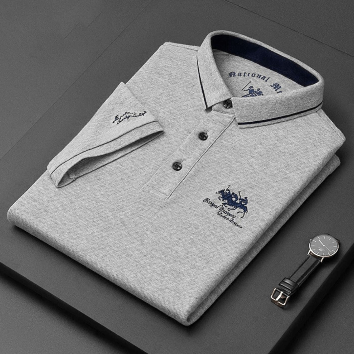 Johnny - Luxury Mens Polo-15553362166133-Mirella Fiore