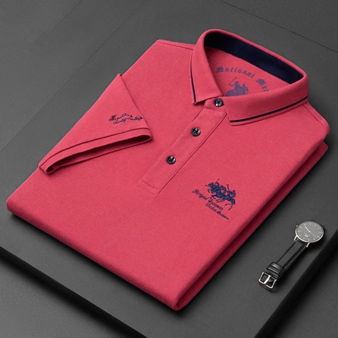Johnny - Luxury Mens Polo-15553362166133-Mirella Fiore