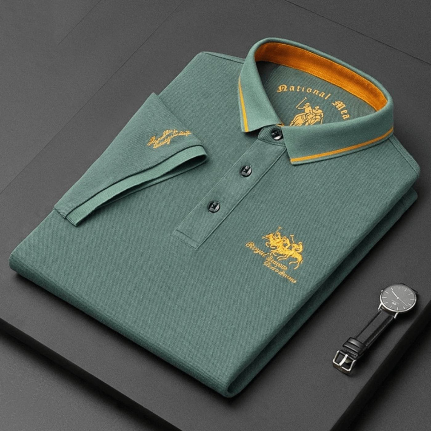 Johnny - Luxury Mens Polo-15553362166133-Mirella Fiore