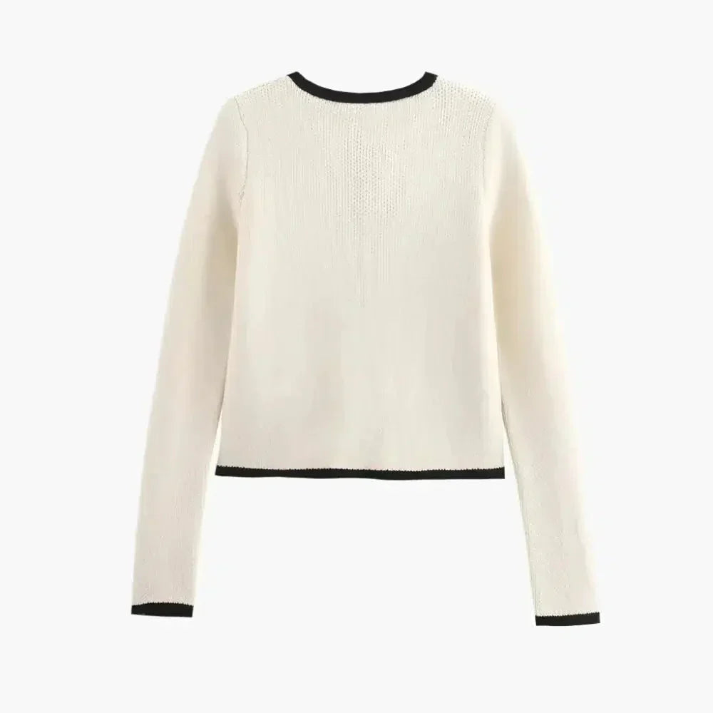 Josette – Bow accents – Chic cardigan-15133677224309-Mirella Fiore