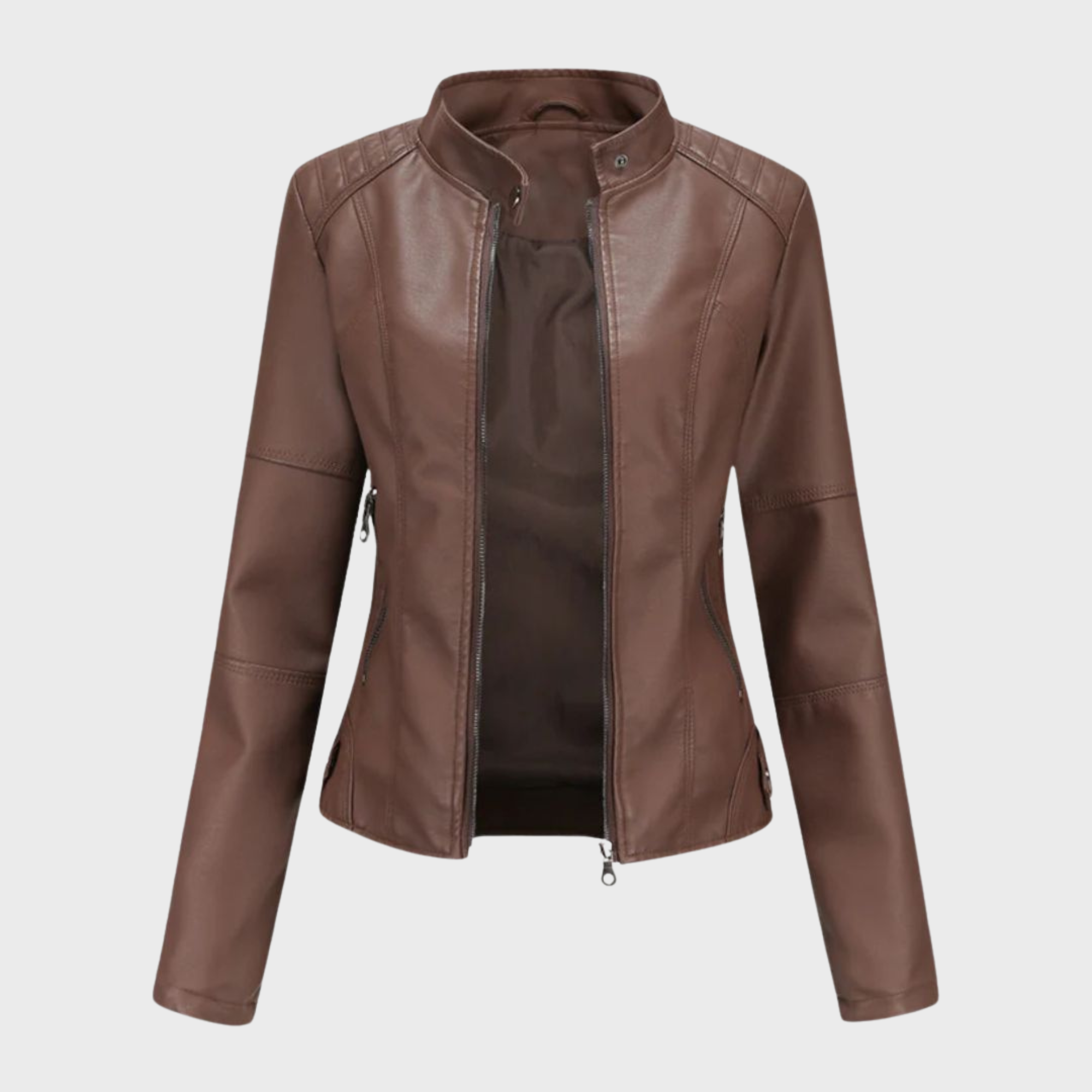 Julissa – Chic Moto Zip Jacket-15550920524149-Mirella Fiore