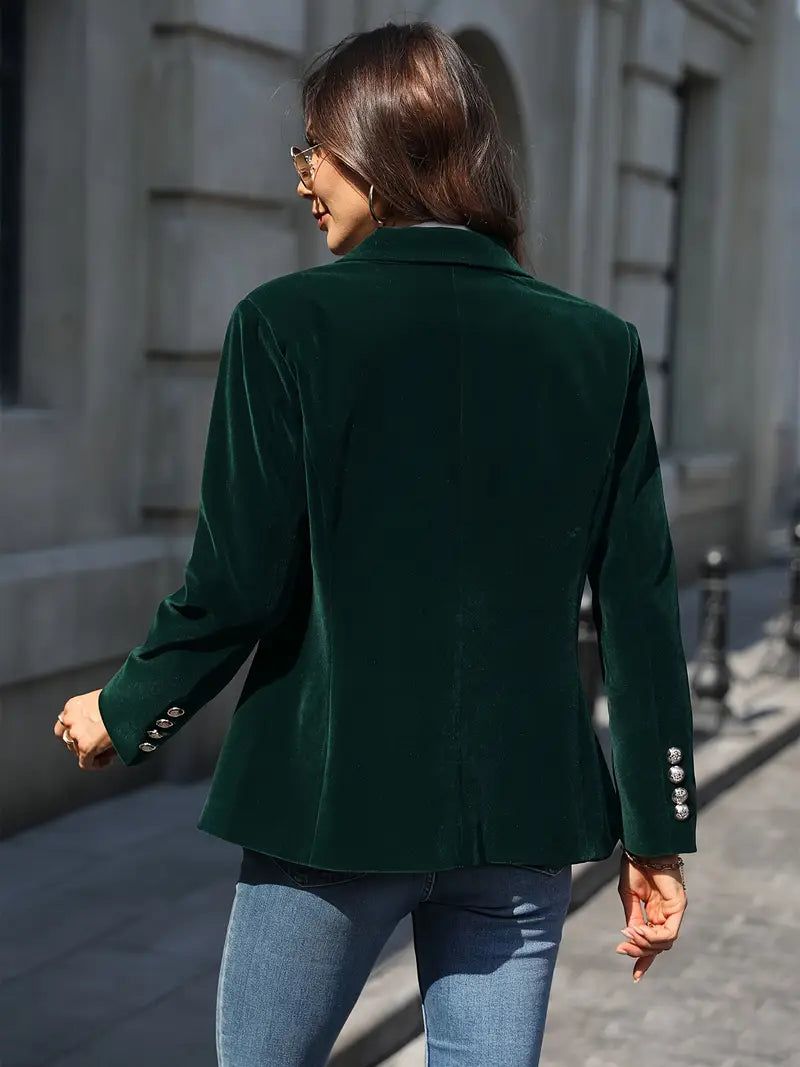 Julissa - Tailored Velvet Blazer-15550919442805-Mirella Fiore