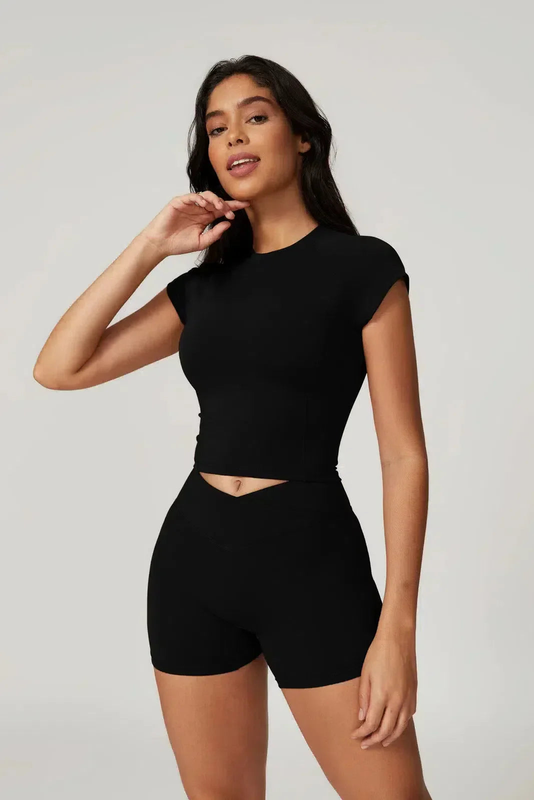 Kaimana – Cropped fit – Top & shorts set-15133712253301-Mirella Fiore