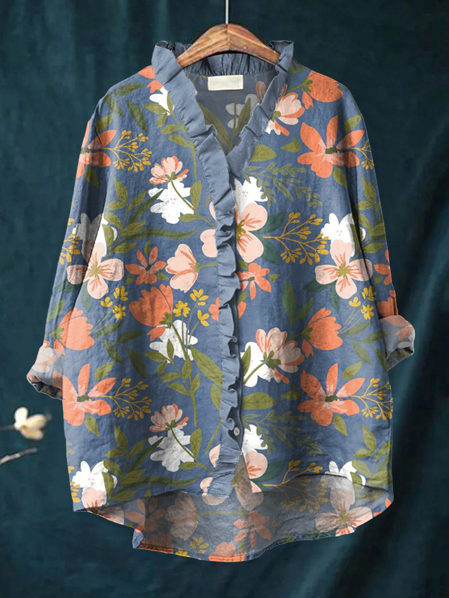 Kendall - Elegant Bloom Blouse-15542285009269-Mirella Fiore