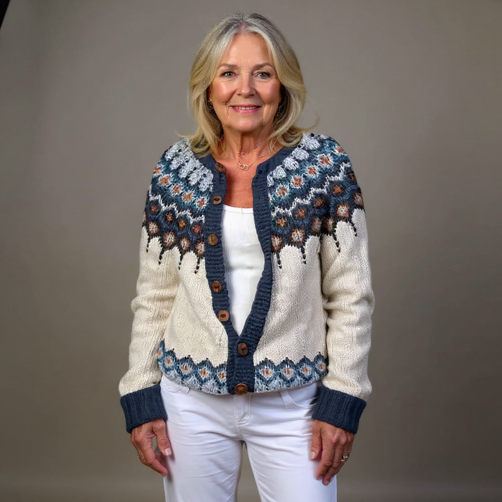 Kylie - Vintage Icelandic Cardigan-15531113283957-Mirella Fiore