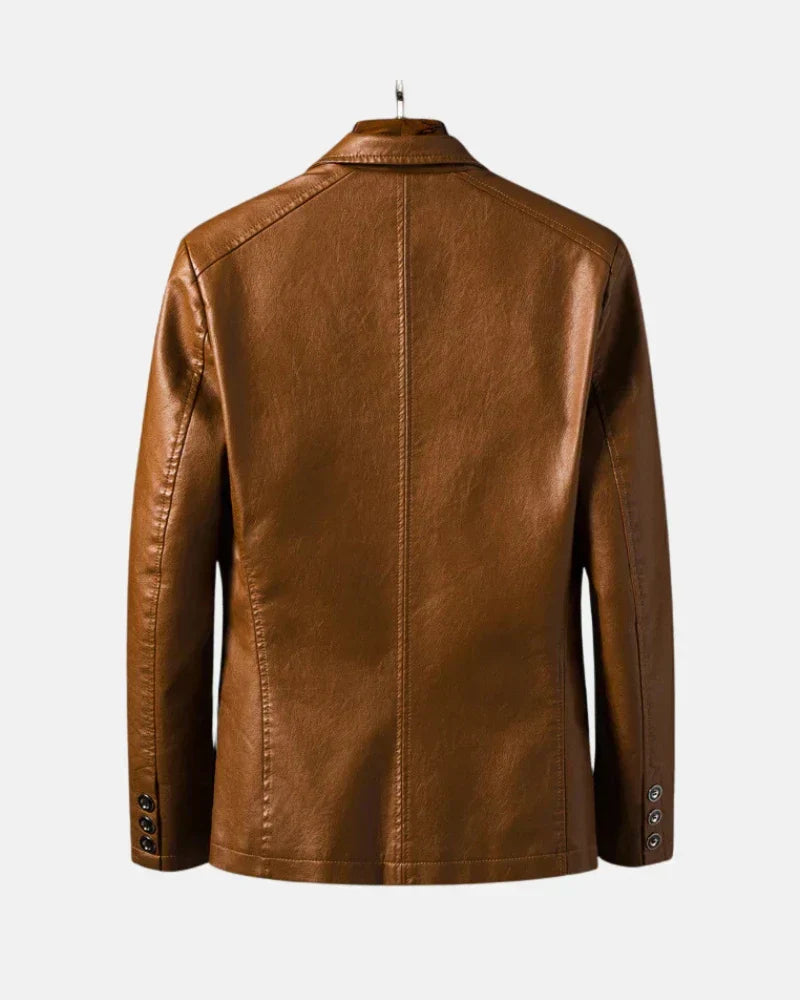 Lagerfeld Leather Jacket-15553983644021-Nancy & Mae Savannah