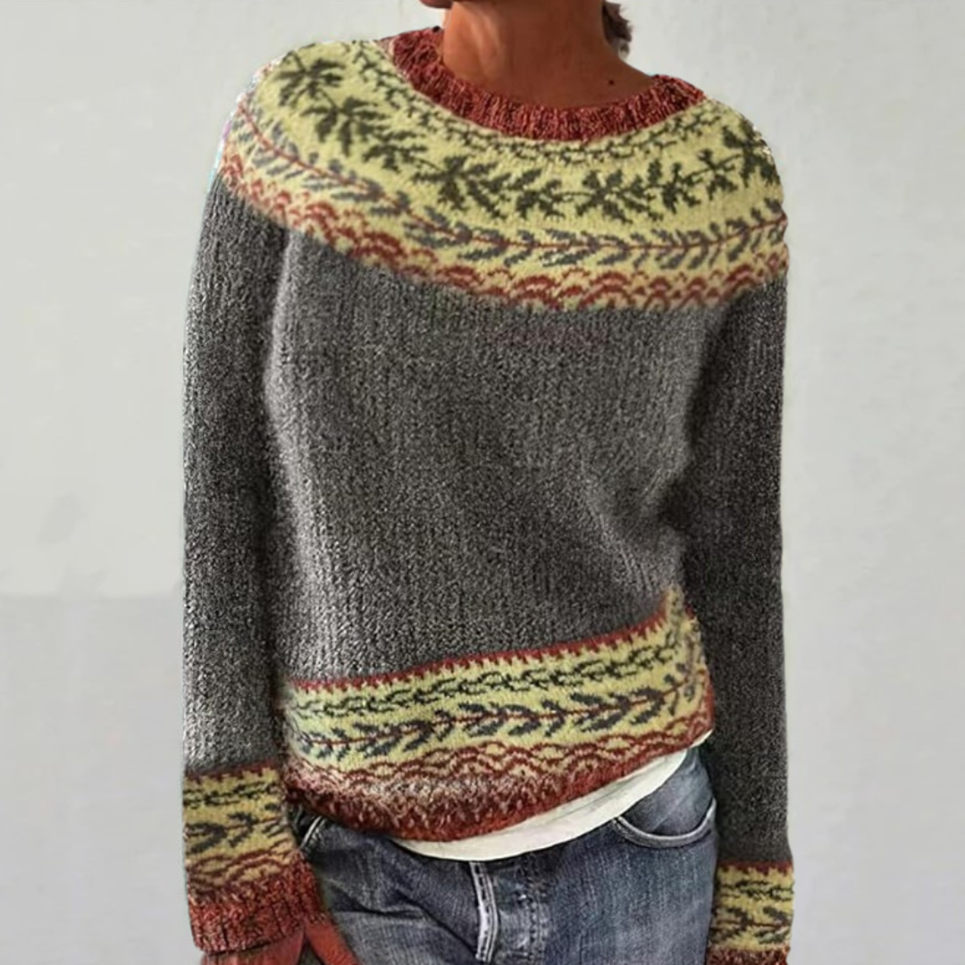 Lara - Cozy Retro Sweater-15542163603829-Mirella Fiore