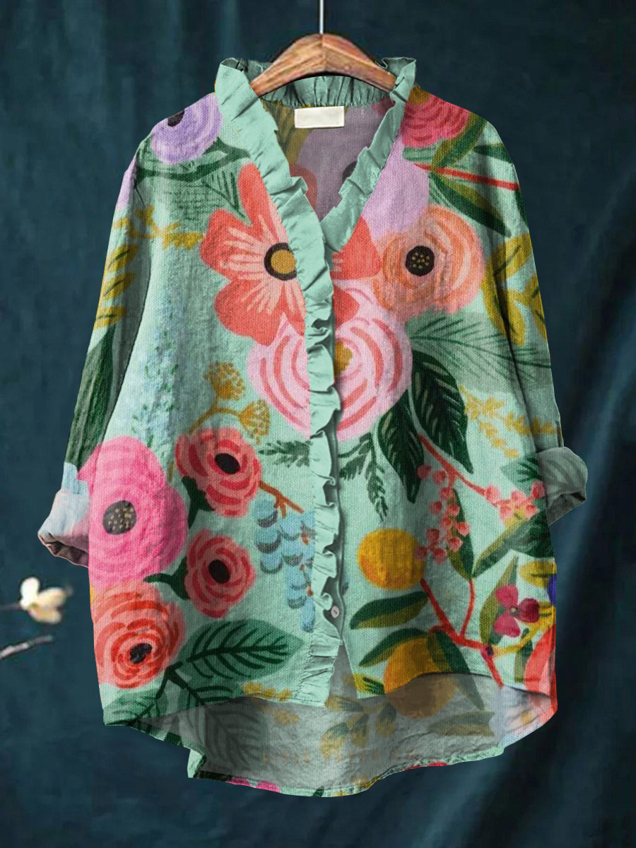 Lauren - Elegant Bloom Blouse-15542207644021-Mirella Fiore