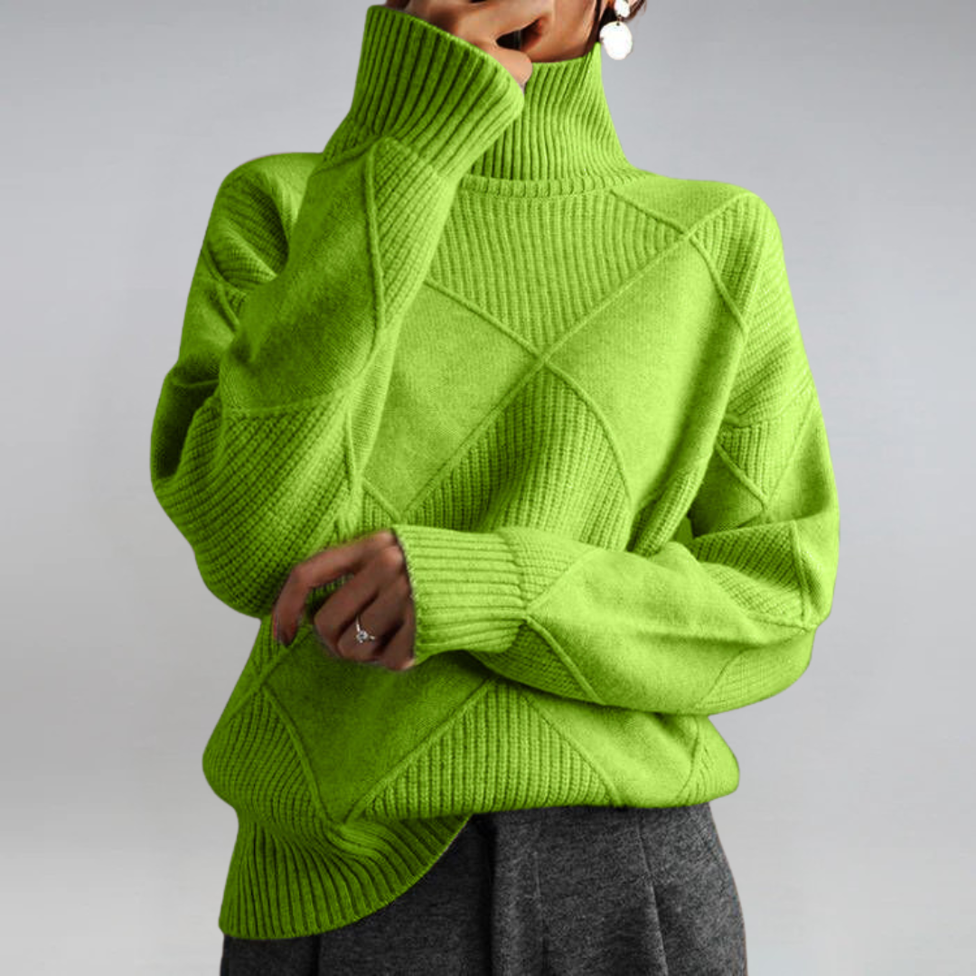Lauren - Luxe Cashmere Turtleneck Sweater-15547989852533-Mirella Fiore