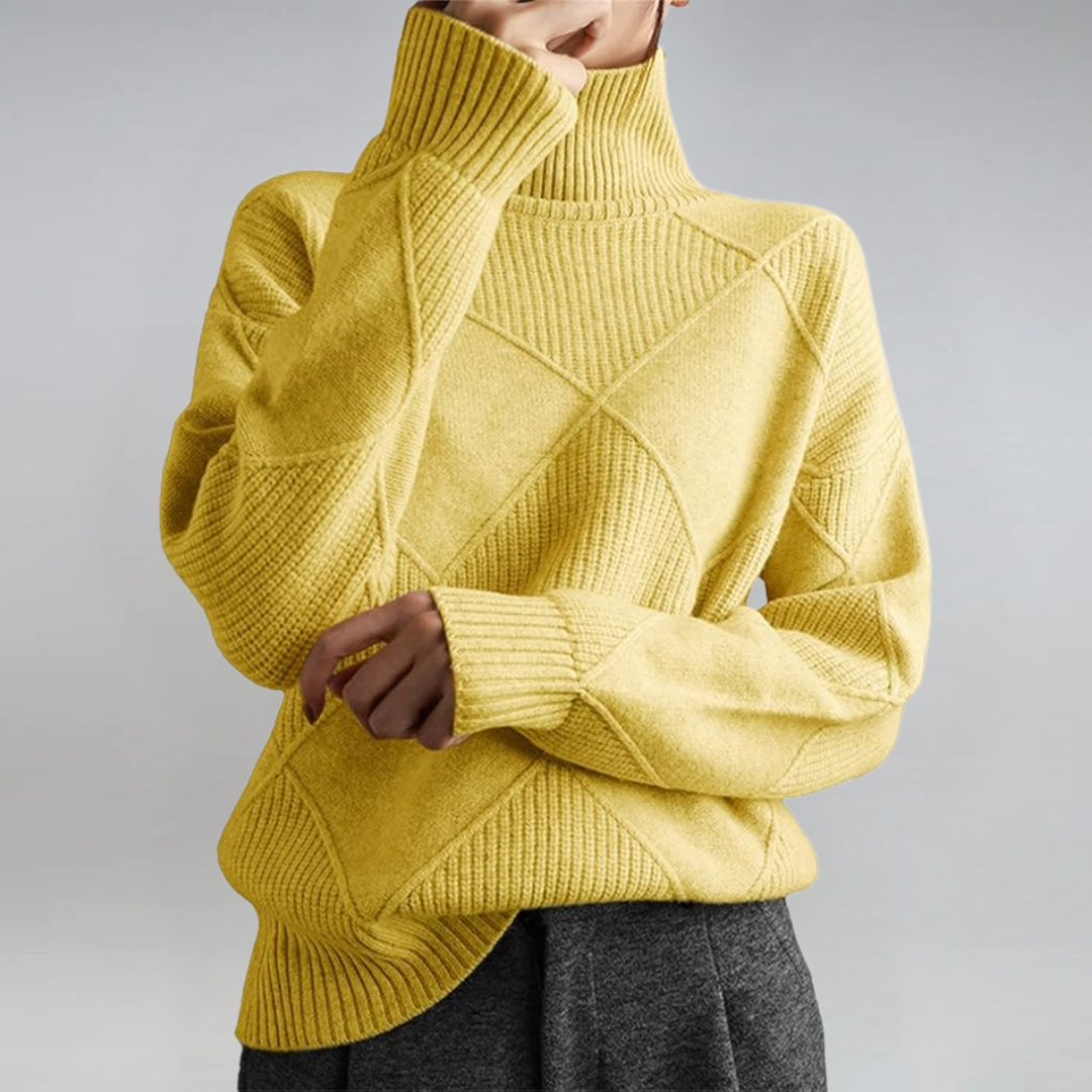 Lauren - Luxe Cashmere Turtleneck Sweater-15547989852533-Mirella Fiore