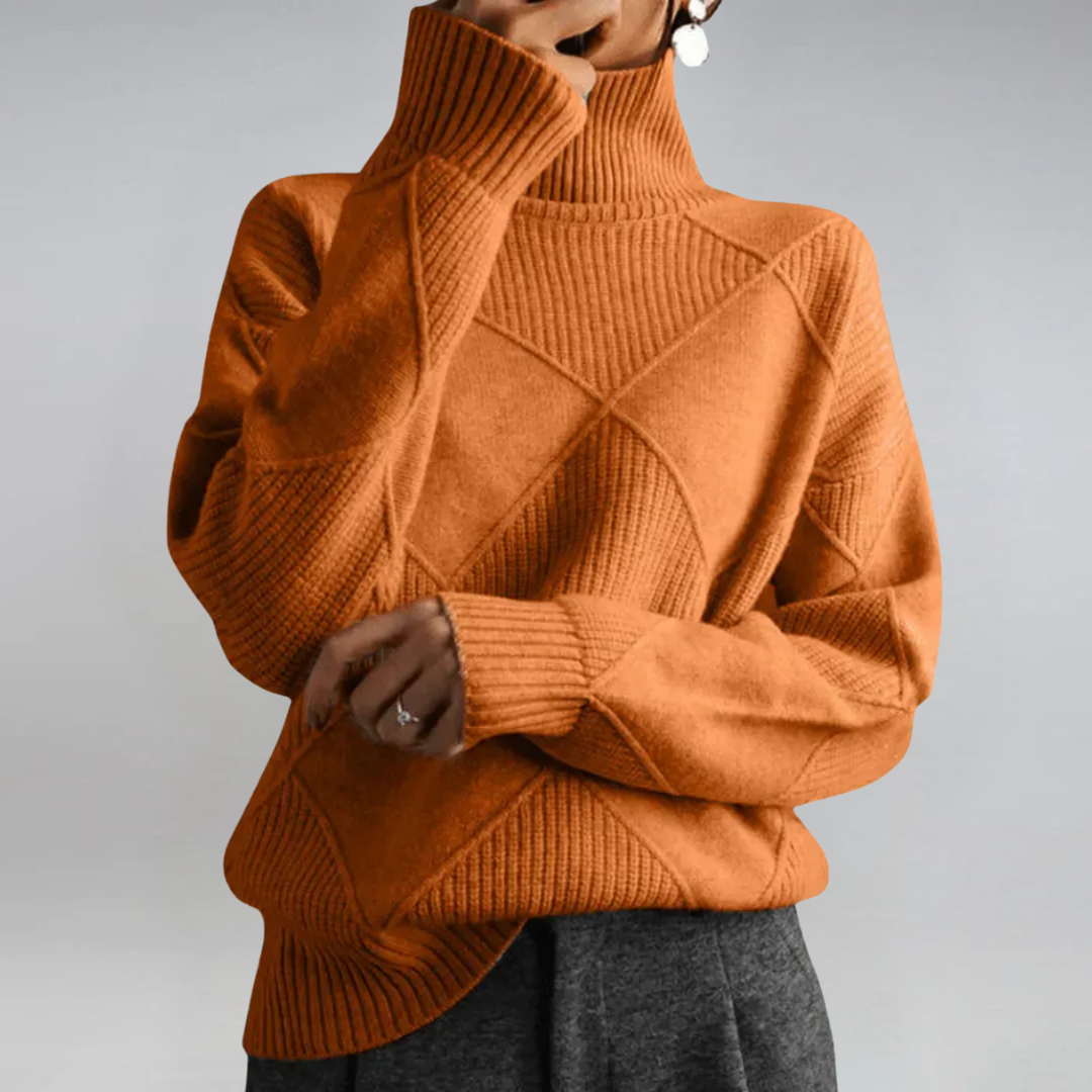 Lauren - Luxe Cashmere Turtleneck Sweater-15547989852533-Mirella Fiore