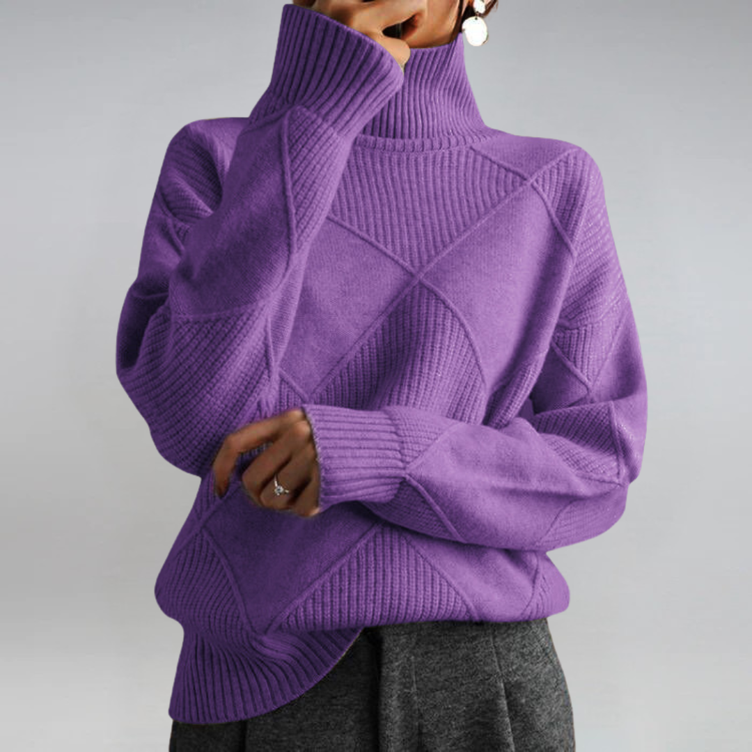 Lauren - Luxe Cashmere Turtleneck Sweater-15547989852533-Mirella Fiore