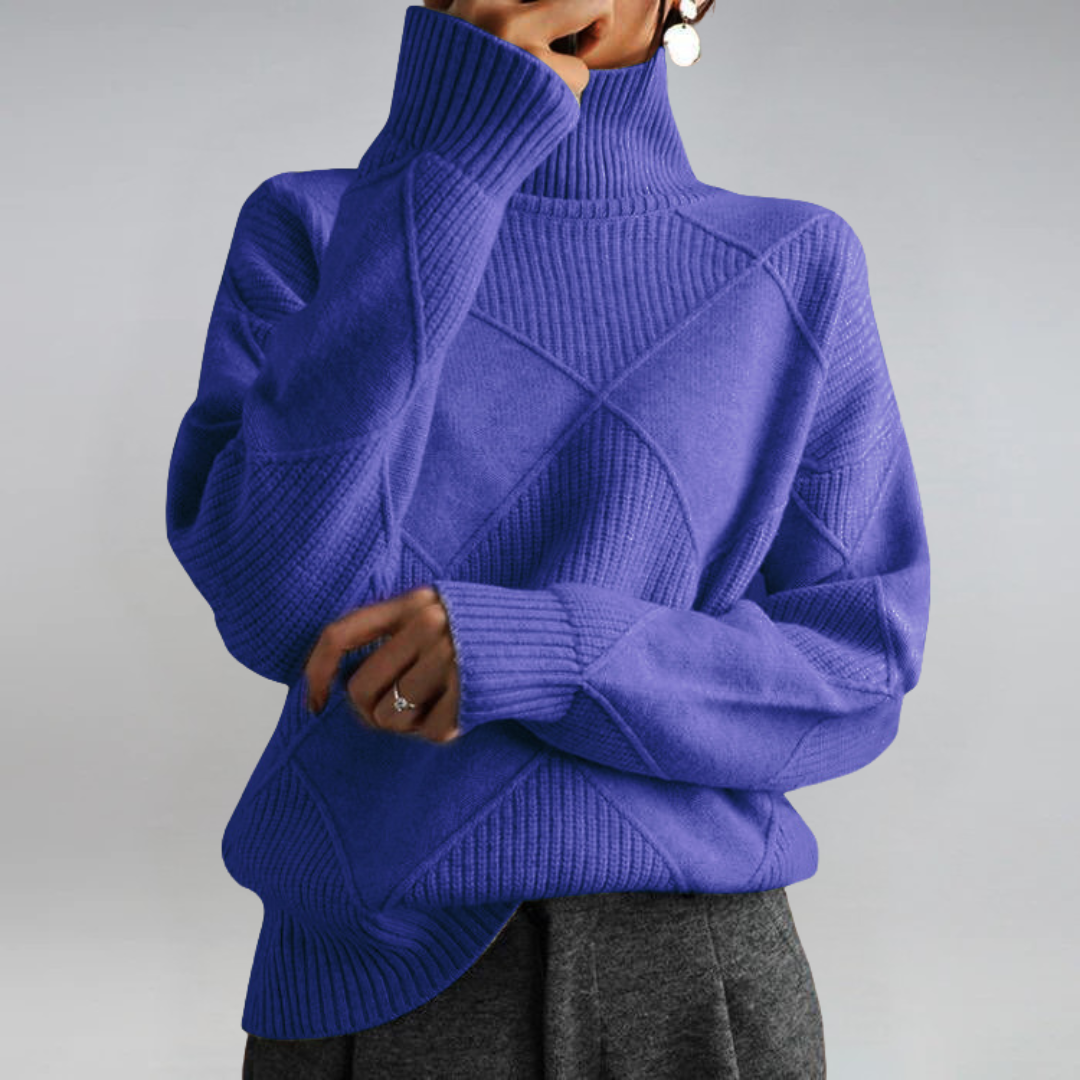 Lauren - Luxe Cashmere Turtleneck Sweater-15547989852533-Mirella Fiore