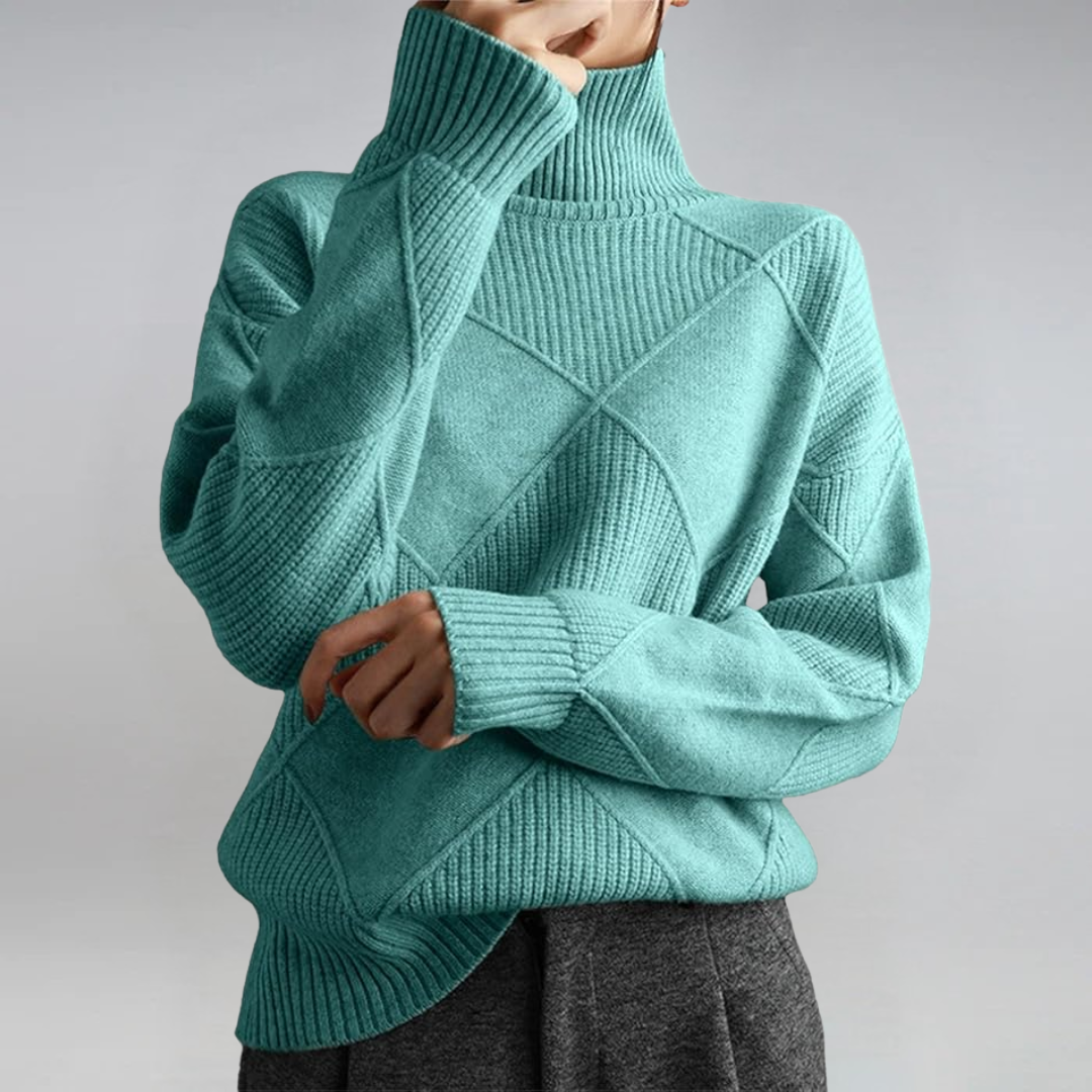 Lauren - Luxe Cashmere Turtleneck Sweater-15547989852533-Mirella Fiore