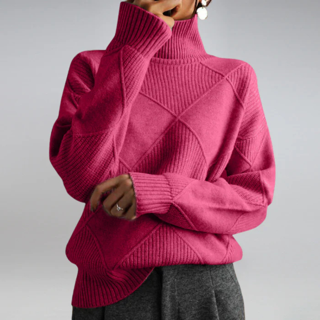 Lauren - Luxe Cashmere Turtleneck Sweater-15547989852533-Mirella Fiore
