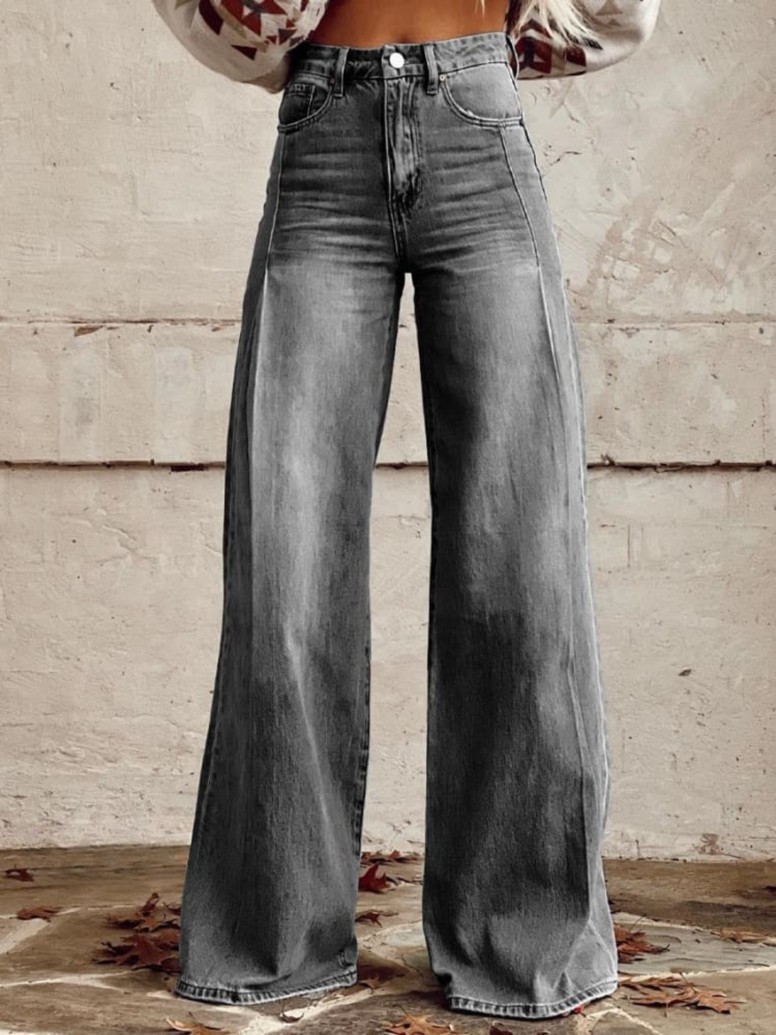 Layla - Classic Light-Wash Wide-Leg pants-15531073798517-Mirella Fiore