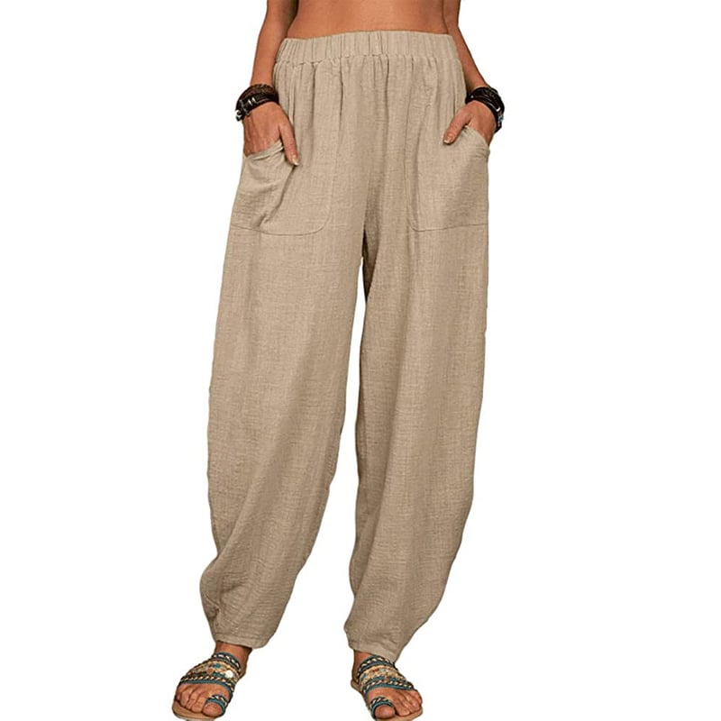 Leona – Relaxed linen blend – Wide leg trousers-15133712220533-Mirella Fiore
