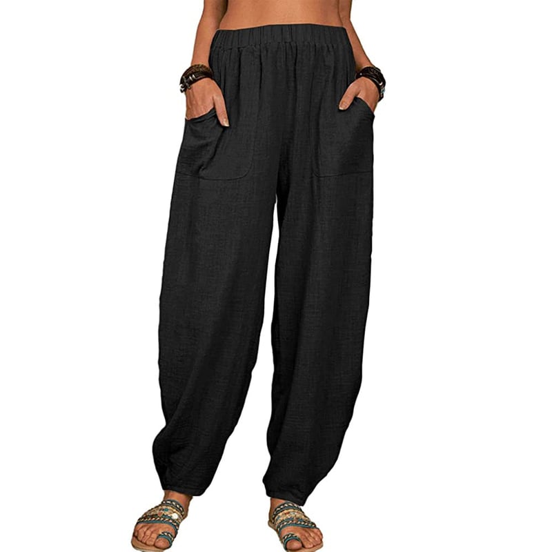 Leona – Relaxed linen blend – Wide leg trousers-15133712220533-Mirella Fiore