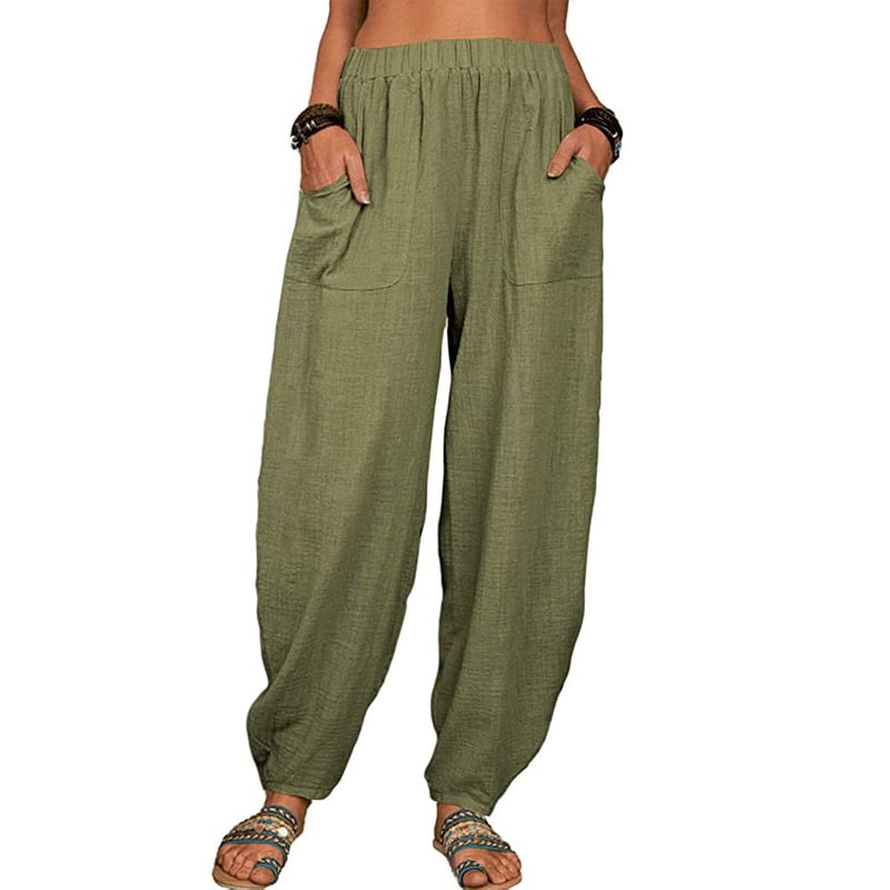 Leona – Relaxed linen blend – Wide leg trousers-15133712220533-Mirella Fiore