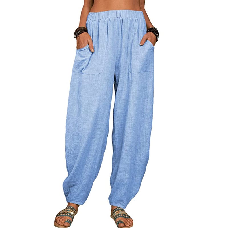 Leona – Relaxed linen blend – Wide leg trousers-15133712220533-Mirella Fiore