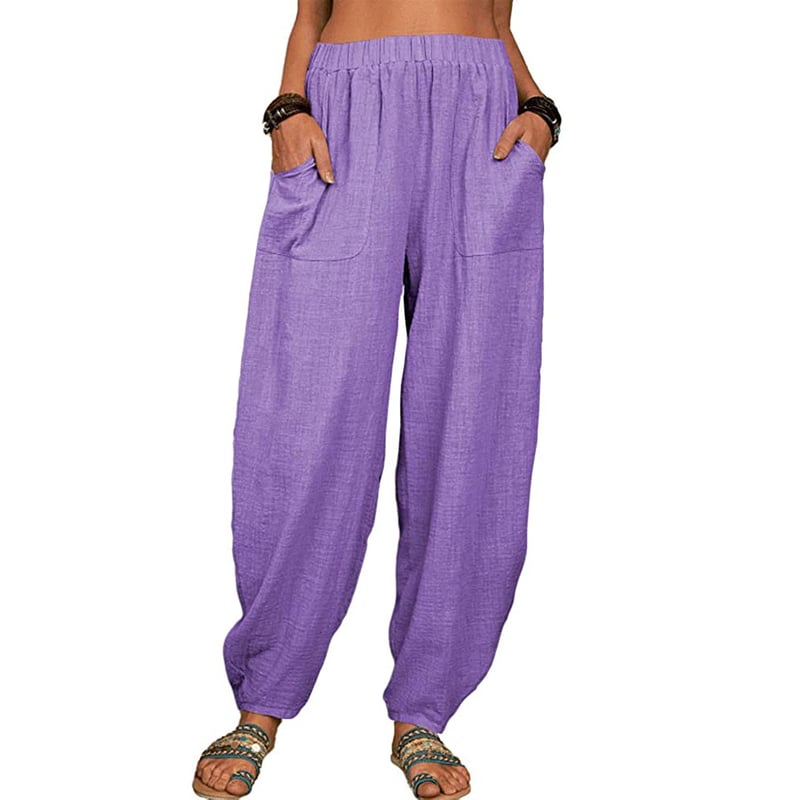 Leona – Relaxed linen blend – Wide leg trousers-15133712220533-Mirella Fiore