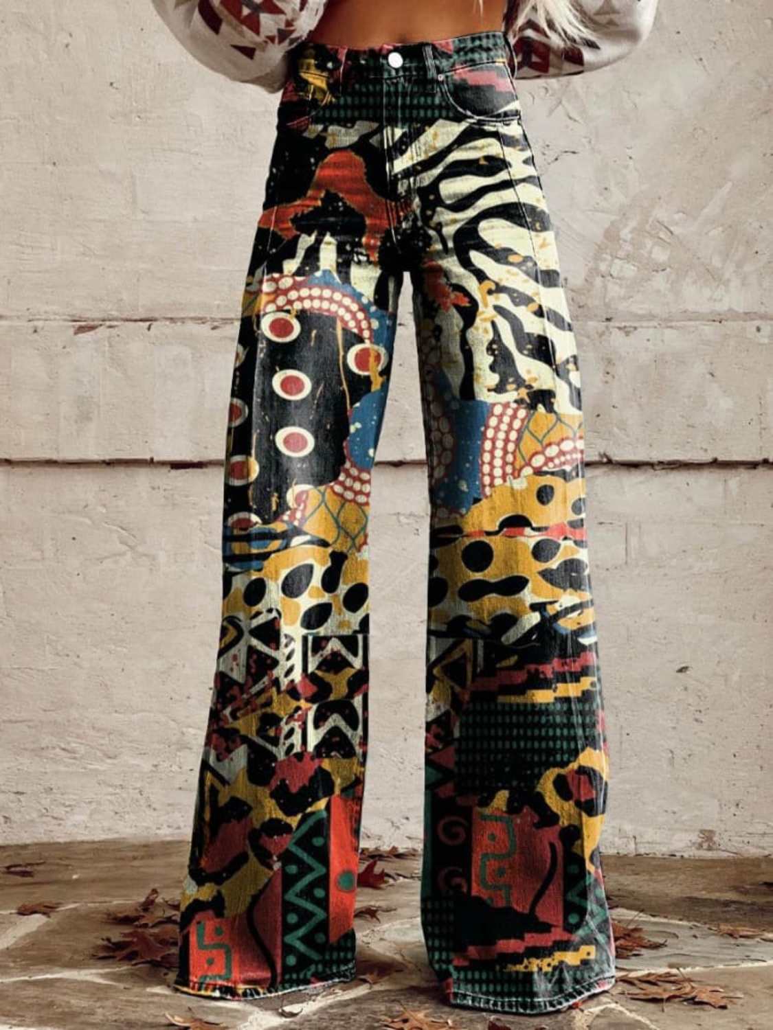 Leona - Tribal Art Statement Pants-15531074060661-Mirella Fiore
