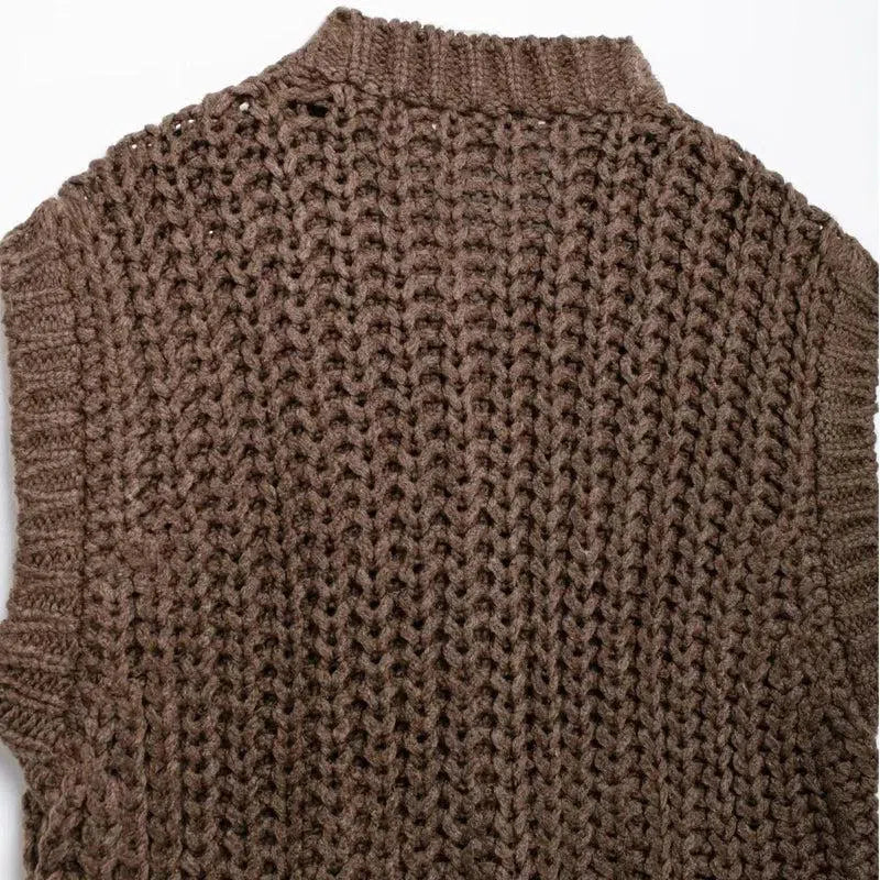 Leonelle – Button detailing – Sweater vest-15133677191541-Mirella Fiore