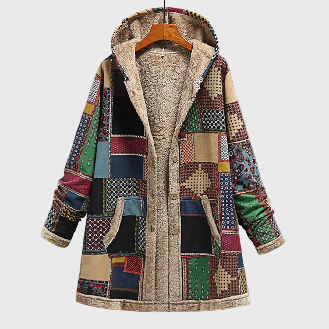 Leslie - Fleece-Lined Hooded Jacket-15544936759669-Mirella Fiore