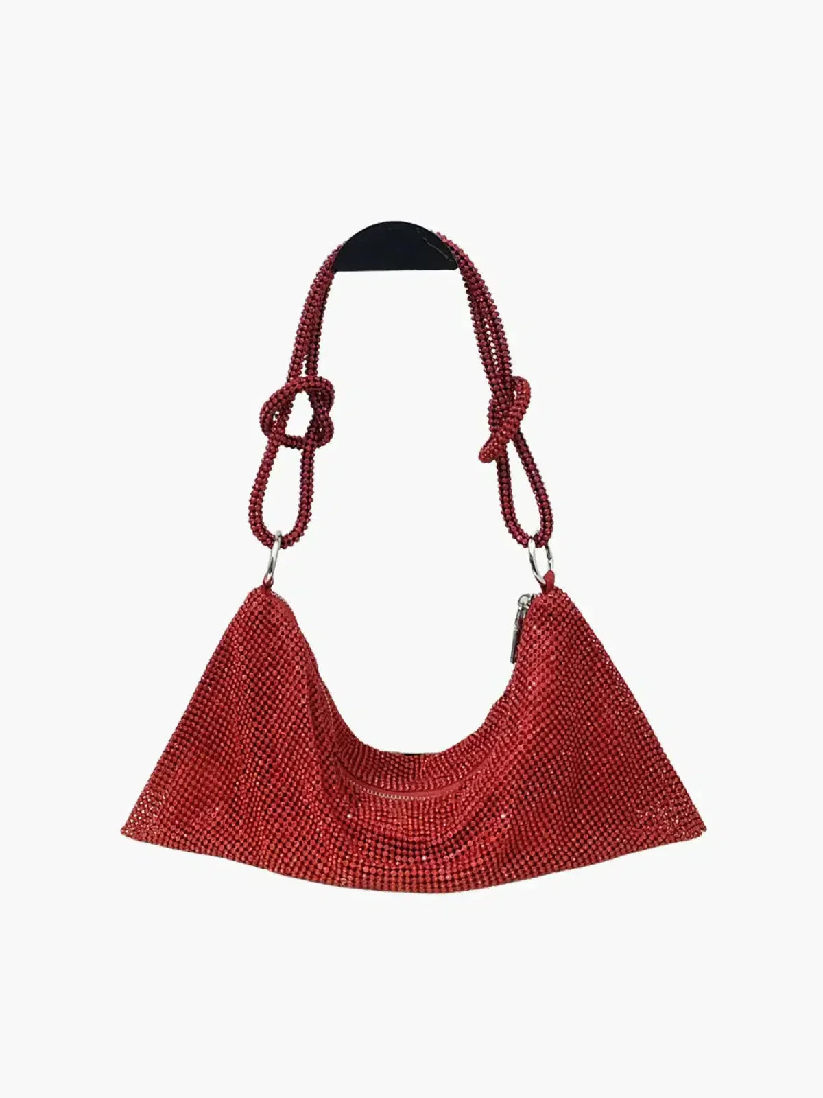 Liana – Knotted handle – Crystal mesh shoulder bag-15133571318133-Mirella Fiore