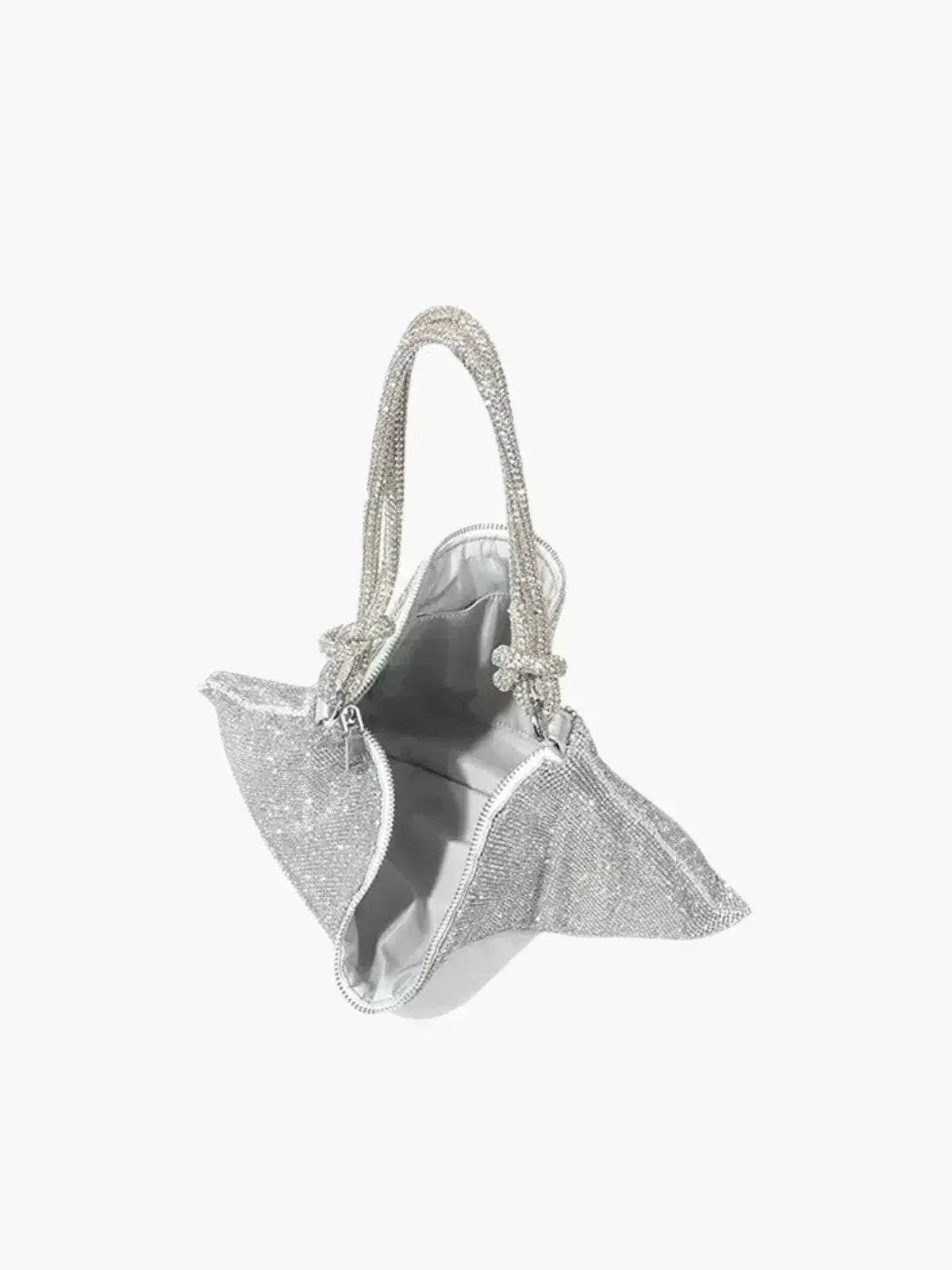Liana – Knotted handle – Crystal mesh shoulder bag-15133571318133-Mirella Fiore