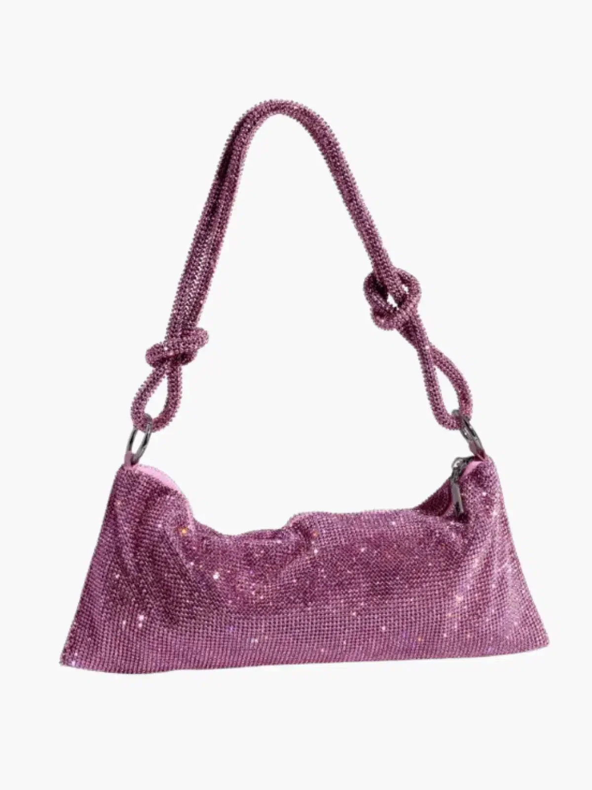 Liana – Knotted handle – Crystal mesh shoulder bag-15133571318133-Mirella Fiore