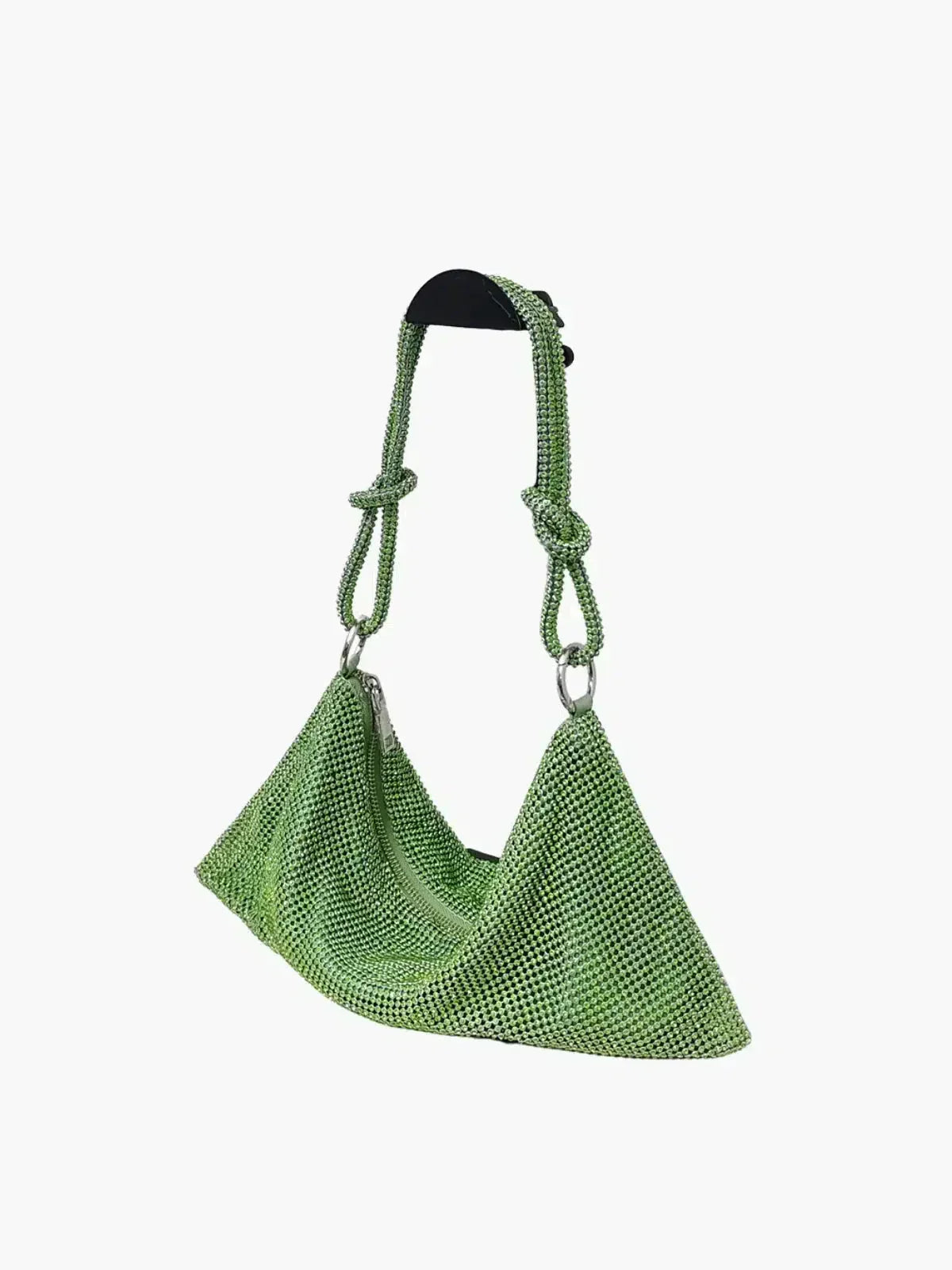 Liana – Knotted handle – Crystal mesh shoulder bag-15133571318133-Mirella Fiore
