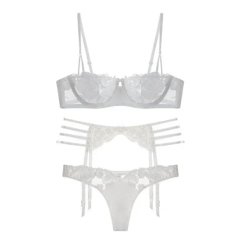 Liliosa – Rose embroidered – Lingerie set-15133733192053-Mirella Fiore