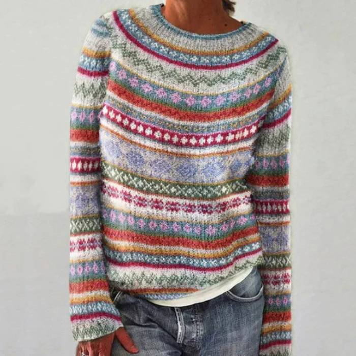 Lily - Stylish Retro Sweater-15542162751861-Mirella Fiore