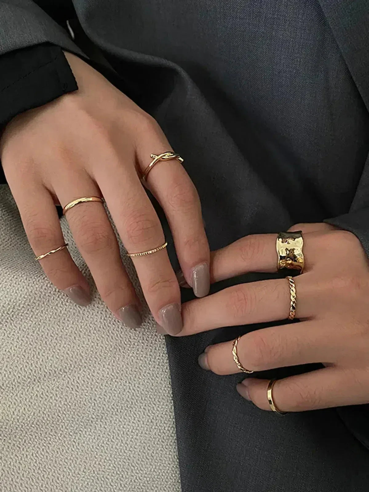 Lorena Elegante – Minimalist design – Ring set-15227807302005-Mirella Fiore