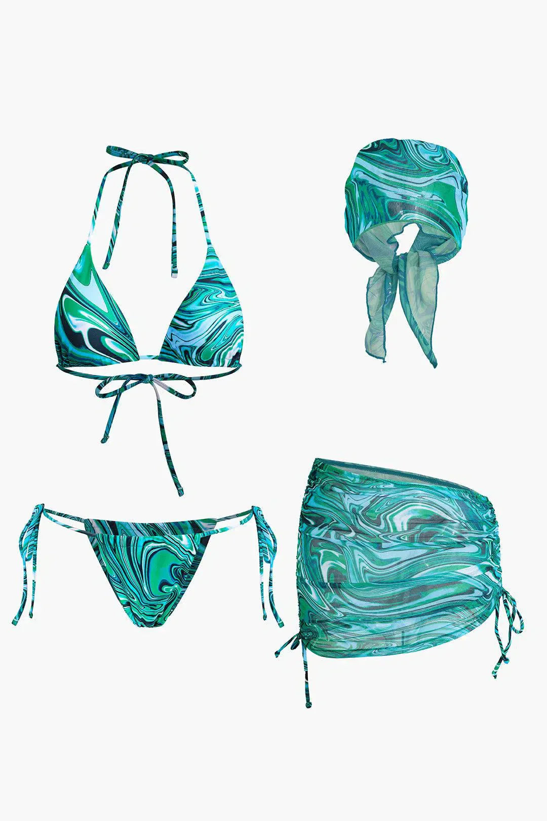 Loreva – Versatile styling – Four-piece bikini set-15133670080885-Mirella Fiore