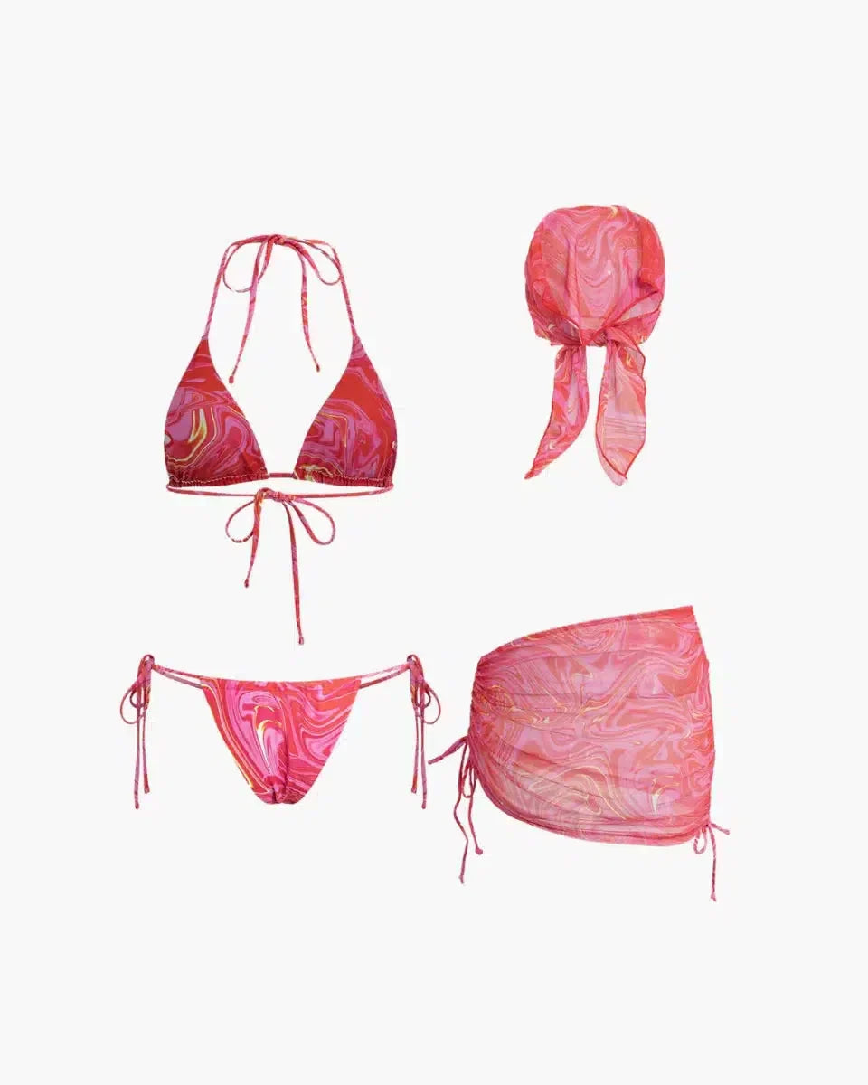Loreva – Versatile styling – Four-piece bikini set-15133670080885-Mirella Fiore