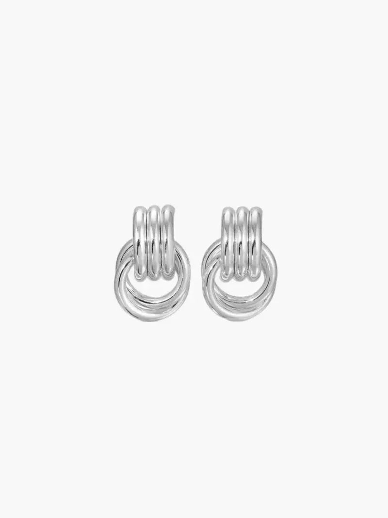 Luisa – Hollow design – Mini hoop earrings-15227778433397-Mirella Fiore