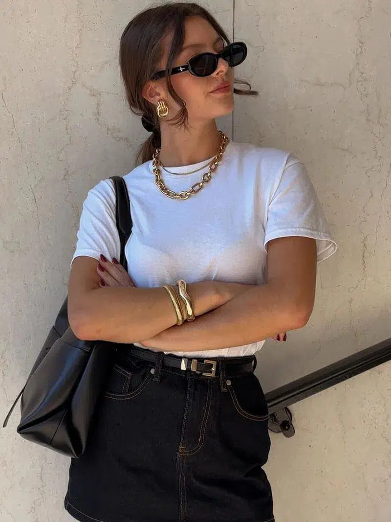 Luisa – Hollow design – Mini hoop earrings-15227778433397-Nancy & Mae Savannah