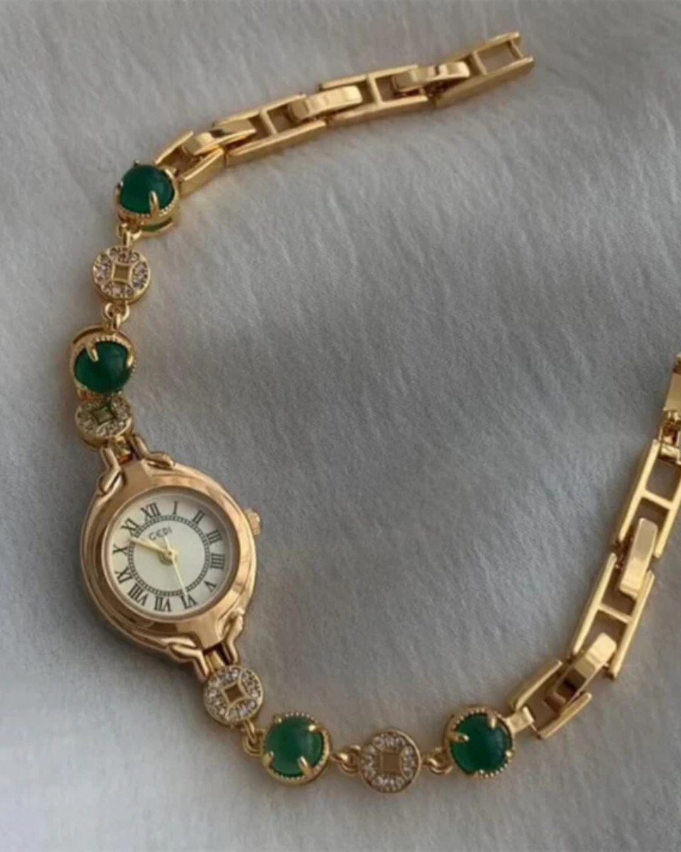 Lumière – Emerald dial – Bracelet watch-15233937211765-Mirella Fiore