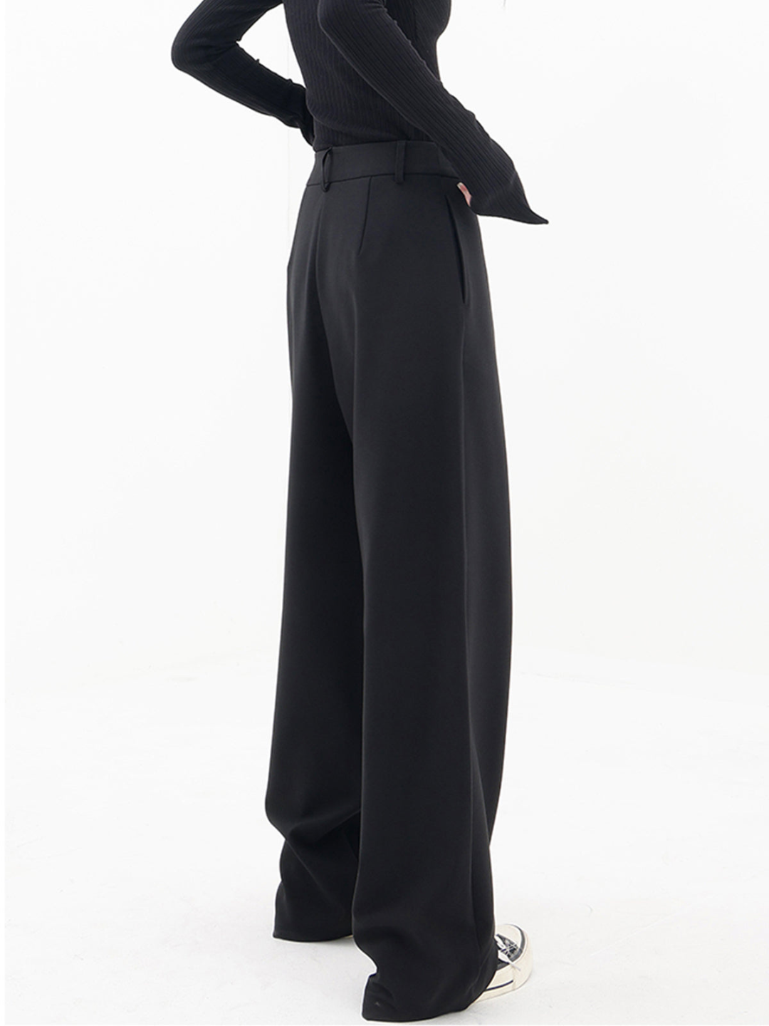 Lunafina – Asymmetric overlay – Wide-leg trousers-15133677486453-Mirella Fiore
