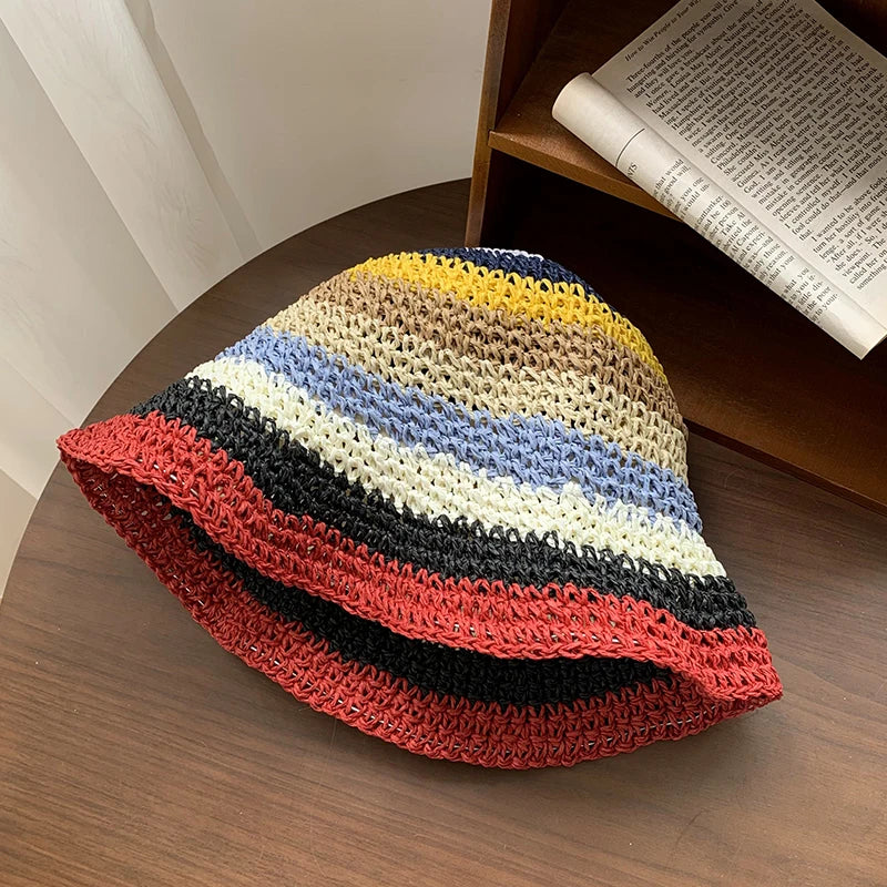 Lunaria – Rainbow stripe – Crochet sun hat-15133807772021-Mirella Fiore