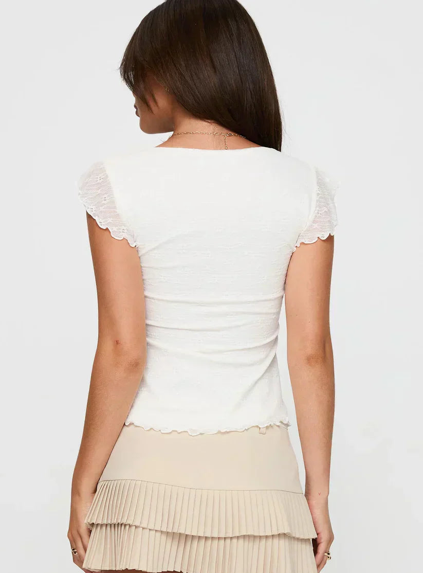 Lunelle – Ruffle sleeve – Peplum blouse-15133885333877-Mirella Fiore