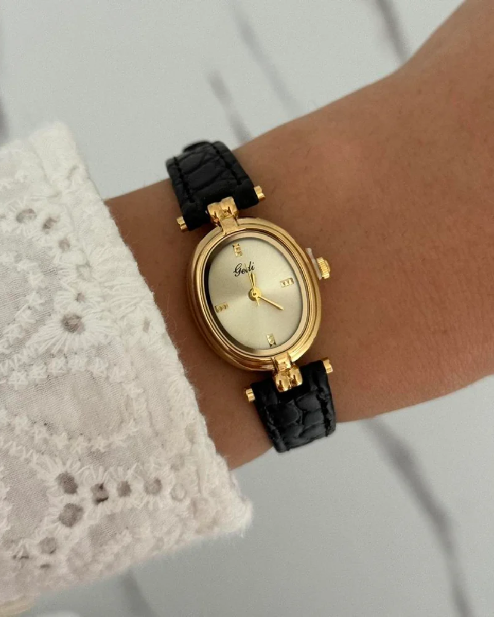 Lunetta – Gold-toned details – Vintage watch-15233938194805-Nancy & Mae Savannah