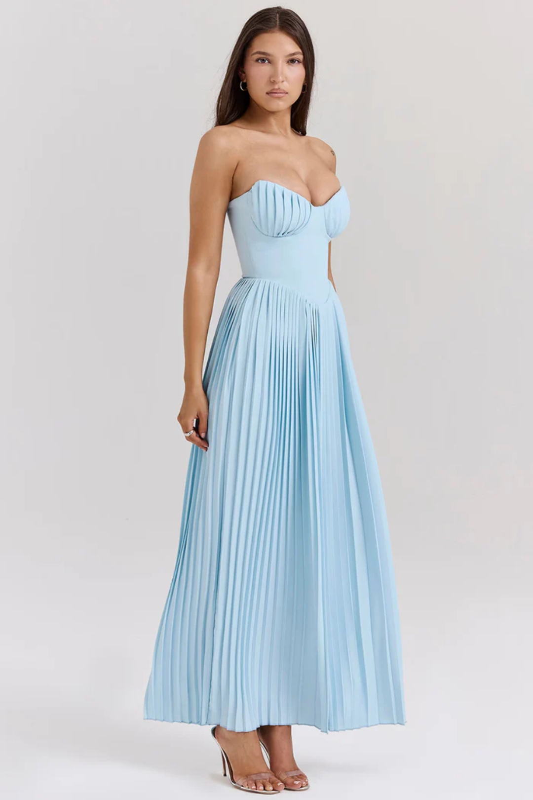 Lynne – Pleated design – Maxi dress-15206609977717-Mirella Fiore